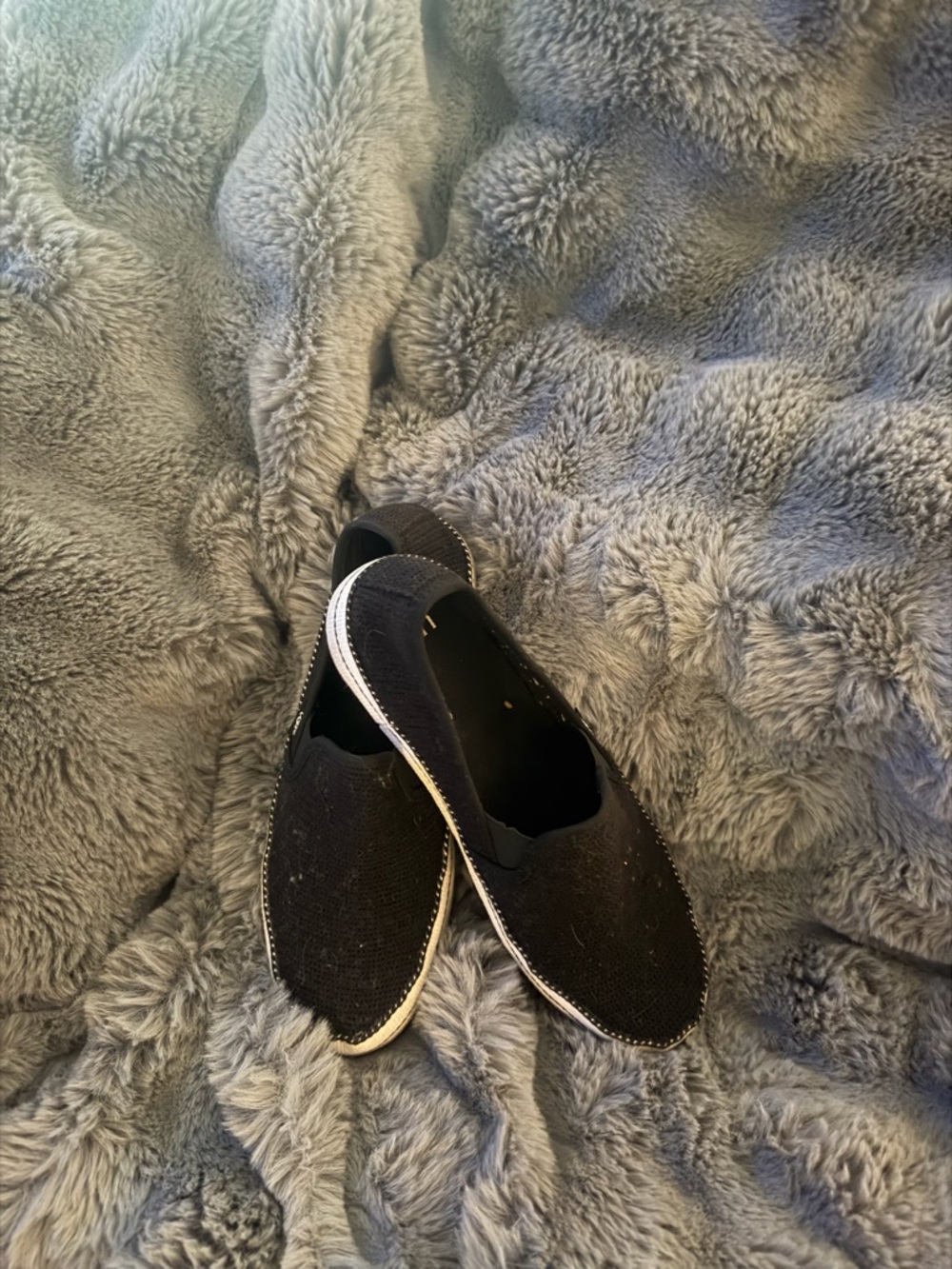 UGG Black Slip-On Espadrille Sneakers